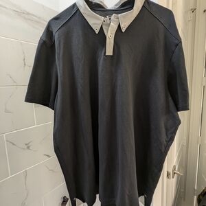 Oakley Black Polo Shirt with White Collar